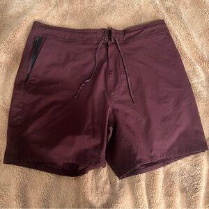 Men’s Maroon Foundation Short with Lining